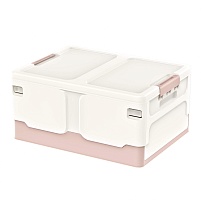 Ящик пластиковый складной белый, дно розовое, 480х360х240 мм в Каменск-Уральском