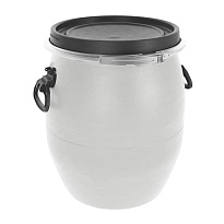 Бочка пластиковая 48 л с хомутом белая в Каменск-Уральском