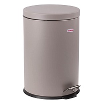 Ведро-контейнер для мусора (урна) с педалью LAIMA Classic, 20 л, серое, матовое, металл, со съемным внутренним ведром в Каменск-Уральском