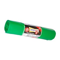 Мешки для мусора 300 л, зеленые, в рулоне 10 шт., ПВД 65 мкм, 1400х1000 мм, МЕШКОFF, 4922 в Каменск-Уральском