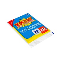 Мешки для мусора 20 л, с ручками, черные, в пачке 20 шт., ПНД, 10 мкм, 550х440 мм, Крепак, 4607075710023 в Каменск-Уральском